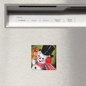 Happy Snowman  Magneet (Insitu (Vaatwasser))