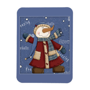 Happy Snowman Magneet