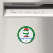 Happy Snowman Magnet (Insitu (Vaatwasser))