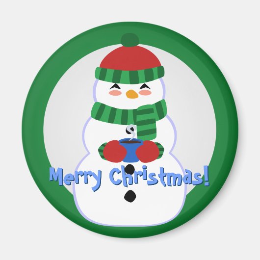 Happy Snowman Magnet (Voorkant)