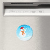 Happy Snowman Magnet (Insitu (Vaatwasser))