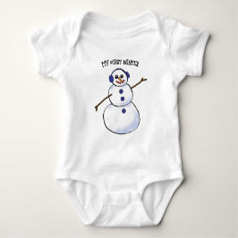 Happy Snowman Mijn eerste winter Romper