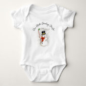 Happy Snowman, onze kleine stuiver Romper (Voorkant)