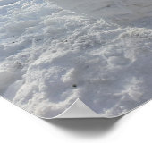 Happy Snowman originele winterfotografie Poster (Hoek)