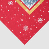 Happy Snowman past zich aan Tissuepapier (Detail)