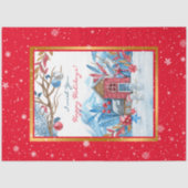 Happy Snowman past zich aan Tissuepapier (Voorkant)