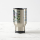 Happy Snowman Seasons Greetings Travel Mug Reisbeker (Center)