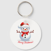 Happy Snowman Sleutelhanger (Voorkant)