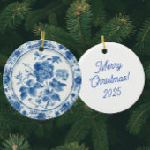 Happy Snowman Snowflakes Blue White Business Briefkaart