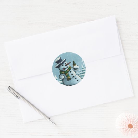 Happy Snowman sticker (Envelop)