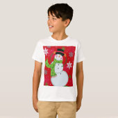 Happy Snowman T-shirt (Voorkant volledig)