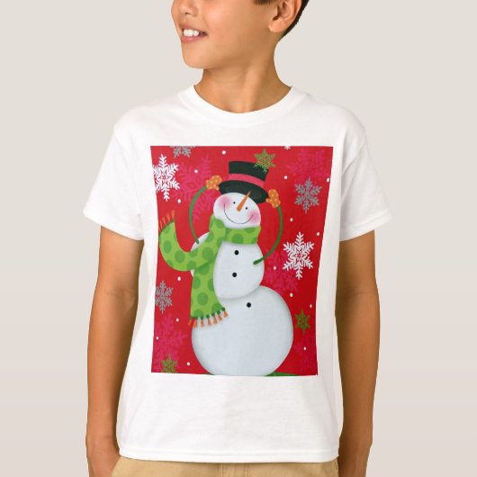 Happy Snowman T-shirt (Voorkant)