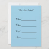 Happy Snowman Uitnodiging (Achterkant)