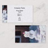 Happy Snowman Visitekaartje (Voorkant / Achterkant)