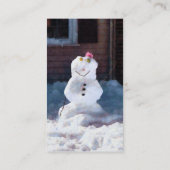 Happy Snowman Visitekaartje (Achterkant)