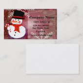 Happy Snowman Visitekaartje (Voorkant / Achterkant)