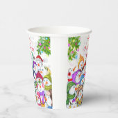 Happy Snowmans Kerst Papieren Bekers (Rechts)