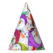 Happy Snowmans Kerstfeest Pet Feesthoedjes (Achterkant)