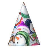 Happy Snowmans Kerstfeest Pet Feesthoedjes (Voorkant)