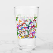 Happy Snowmans kerstglas Glas (Voorkant)