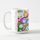 Happy Snowmans Merry Kerstfeestdag Koffiemok (Links)