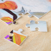 Happy Snowmans Merry Kerstmis Puzzle Gift Legpuzzel (Zijkant)