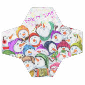 Happy Snowmans Merry kerstparty Funny Drawing Voetbal (Enkel)