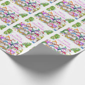 Happy Snowmans Party kerstinpakpapier Cadeaupapier (Hoek)