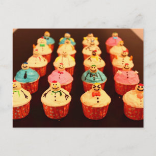 Happy Snowmen Briefkaart