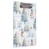 Happy Snowmen Pattern Klembord (Rechts)