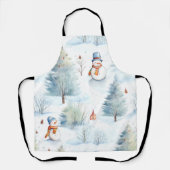 Happy Snowmen Pattern Schort (Voorkant)
