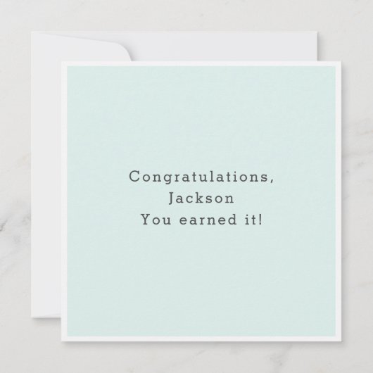 Happy Sober-herdenking Kaart (Achterkant)