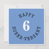 Happy Sober-herdenking Kaart (Voorkant)
