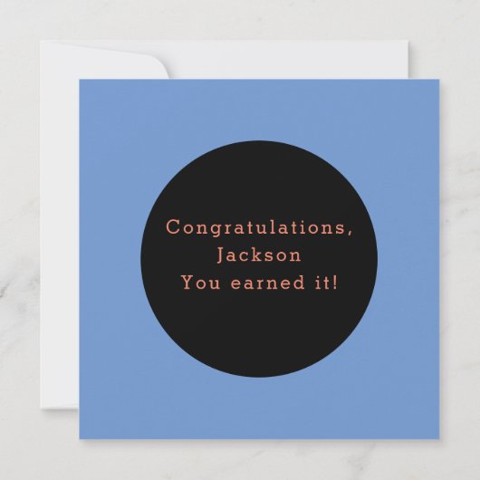 Happy Sober-herdenking Kaart (Achterkant)