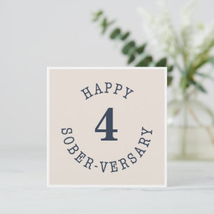 Happy Sober-herdenking Kaart