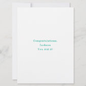 Happy Sober-herdenkingskaart Kaart (Achterkant)