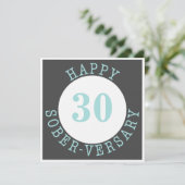 Happy Sober-herdenkingskaart Kaart (Staand voorkant)