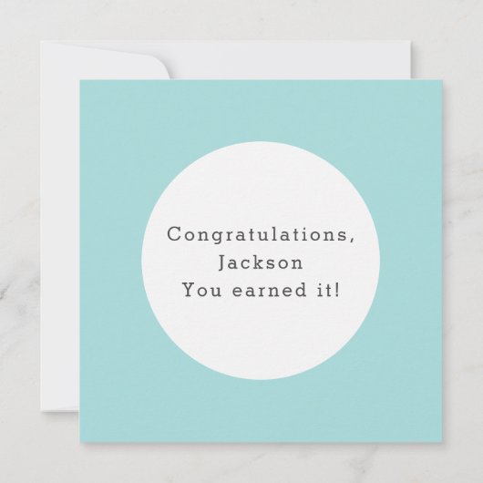 Happy Sober-herdenkingskaart Kaart (Achterkant)