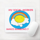 Happy Social Worker Mousepad Muismat (Met muis)