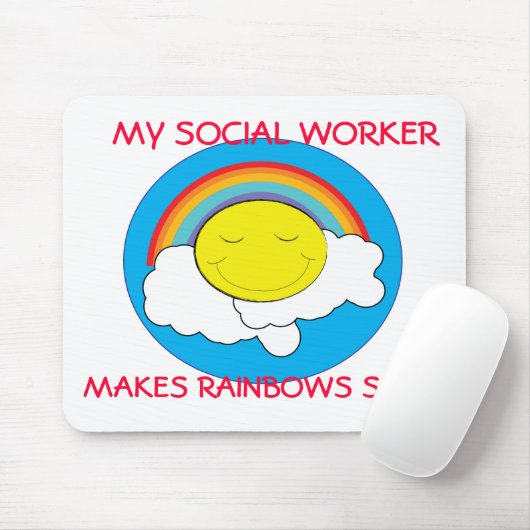 Happy Social Worker Mousepad Muismat (Met muis)