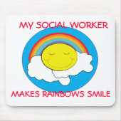 Happy Social Worker Mousepad Muismat (Voorkant)