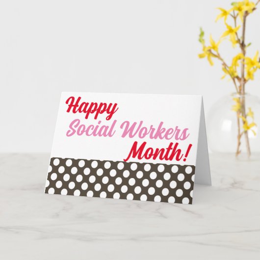 Happy Social Workers Maand Kaart (Gele Bloem)