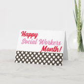 Happy Social Workers Maand Kaart (Voorkant)