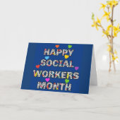 Happy Social Workers Maand Kaart (Gele Bloem)