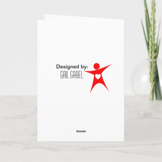 Happy Social Worker's Maand Waardering Kaart (Achterkant)