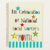 Happy Social Worker's Maand Waardering Planner (Voorkant)