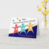 Happy Social Worker's Month Kaarten (Gele Bloem)