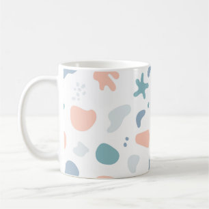 Happy Soft Pastel Naadloos Patroon Koffiemok
