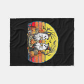 Happy Soky Camng Crew Halloween Campfire  Fleece Deken (Voorkant (Horizontaal))