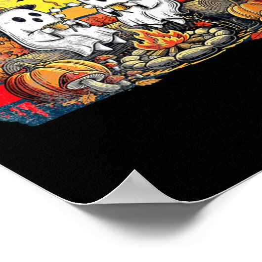 Happy Soky Camng Crew Halloween Campfire Poster (Hoek)